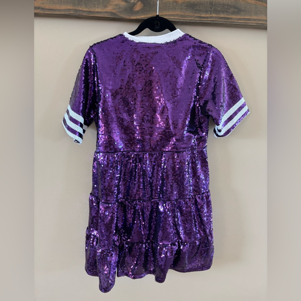 Francesca's Collections Purple Sequin Mini Dress - Picture 9 of 9